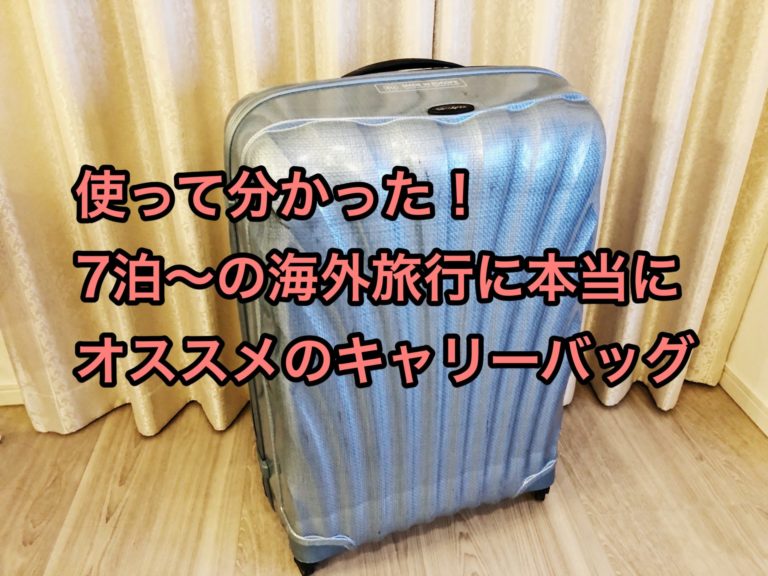 海外旅行用にキャリーバッグ を買おうとしてる方ちょっと待って！実際